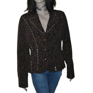 Vintage 1990s Brocade Design Alberto Makali Jacket (Great Condition) Large Size